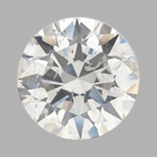 Milky diamond caused by strong fluorescence