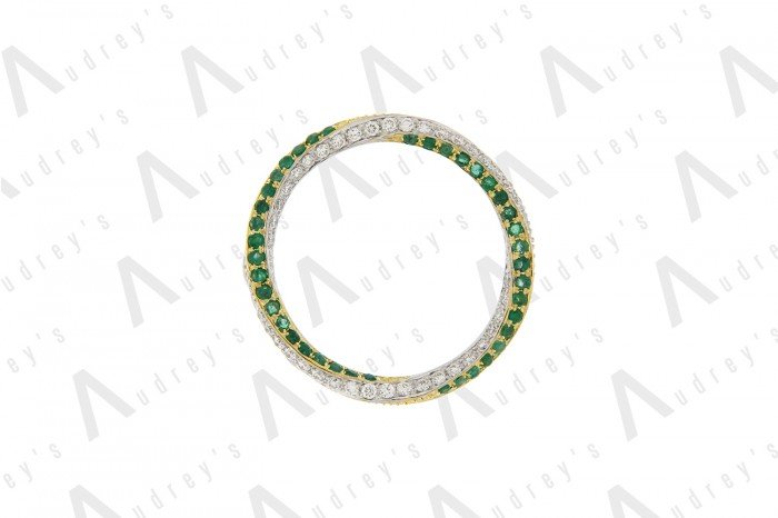 18 KARAT DIAMOND AND GEMSTONE NECKLACE