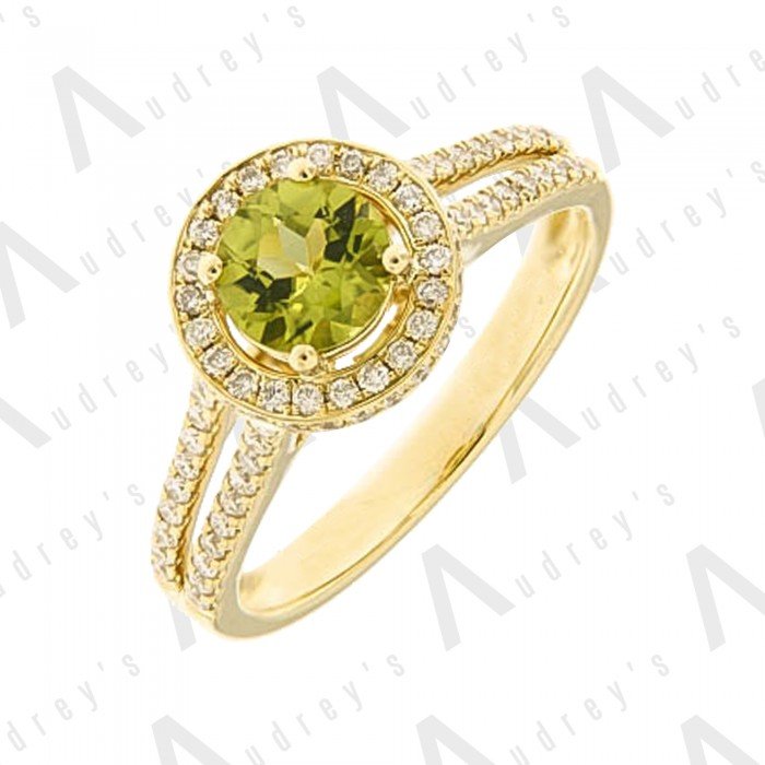 18 KARAT DIAMOND AND GEMSTONE RING