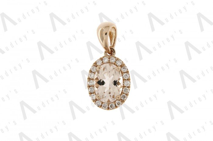 18K ROSE GOLD  MORGANITE NECKLACE