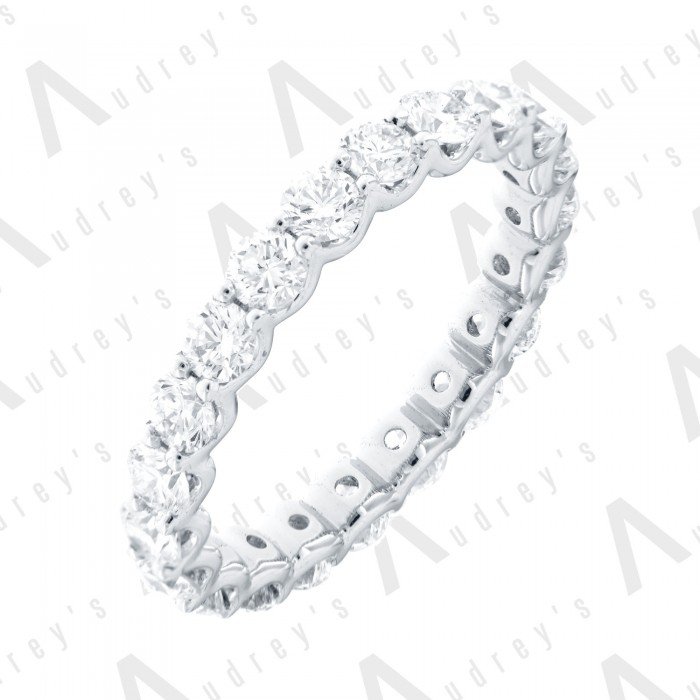 18K WHITE GOLD ETERNITY BAND
