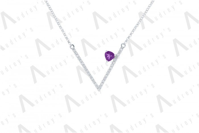 18 KARAT DIAMOND AND GEMSTONE NECKLACE
