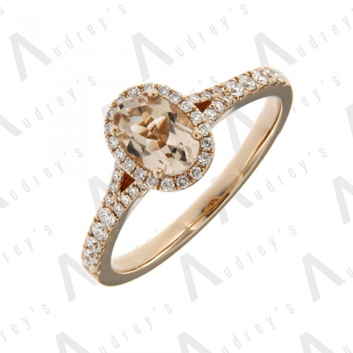 18 KARAT DIAMOND AND GEMSTONE RING