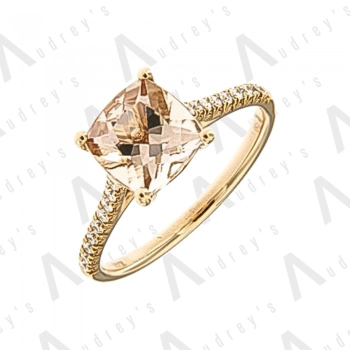 18 KARAT DIAMOND AND GEMSTONE RING