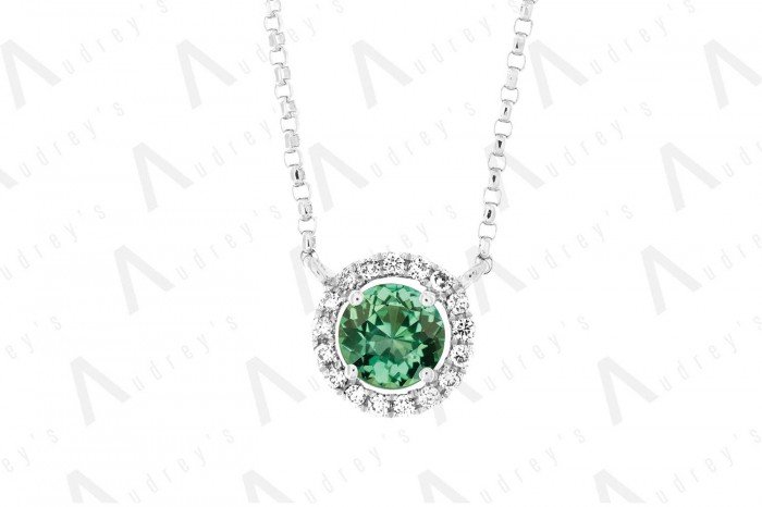 18 KARAT DIAMOND AND GEMSTONE NECKLACE