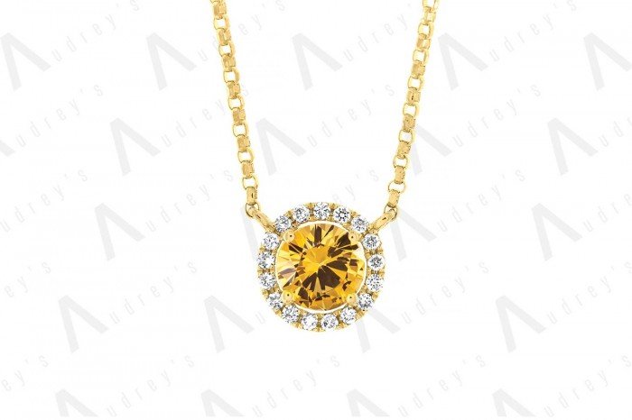 18 KARAT DIAMOND AND GEMSTONE NECKLACE