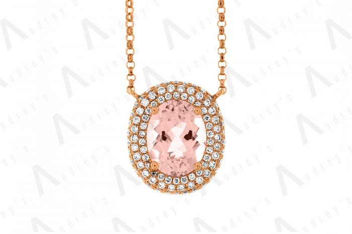 18 KARAT DIAMOND AND GEMSTONE NECKLACE