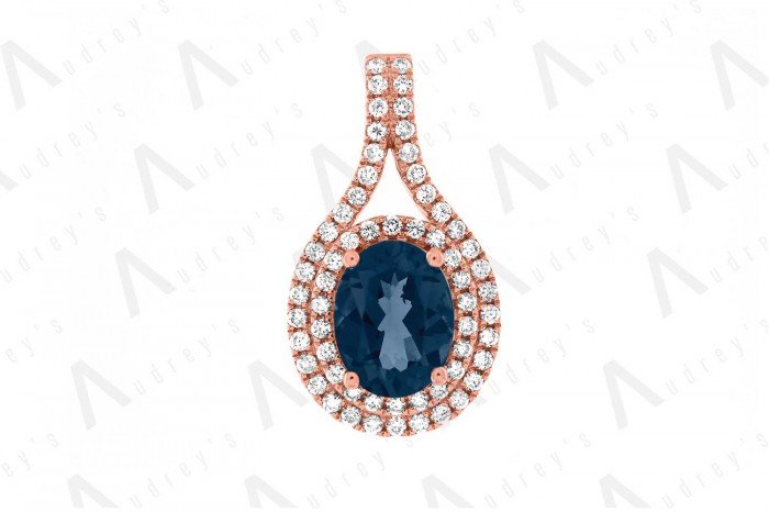 18 KARAT DIAMOND AND GEMSTONE NECKLACE