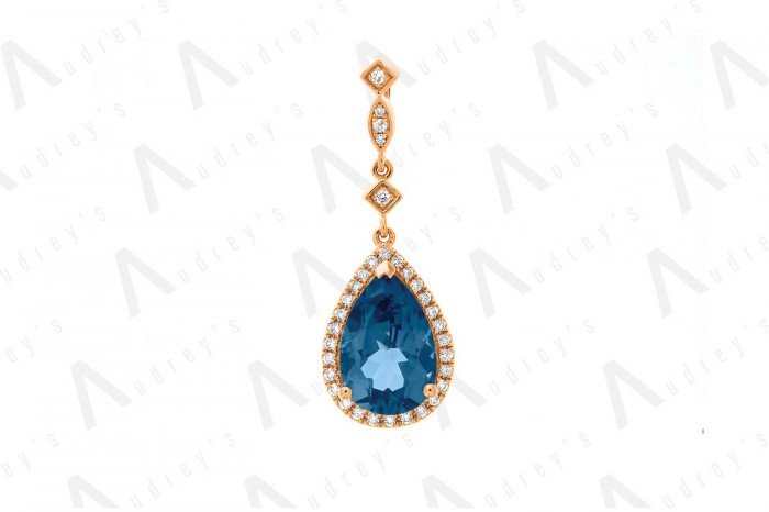 18 KARAT DIAMOND AND GEMSTONE NECKLACE