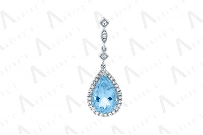 18 KARAT DIAMOND AND GEMSTONE NECKLACE