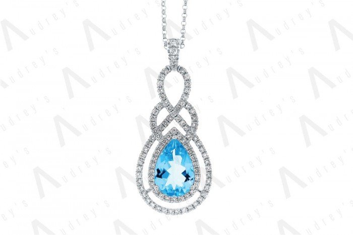18 KARAT DIAMOND AND GEMSTONE NECKLACE