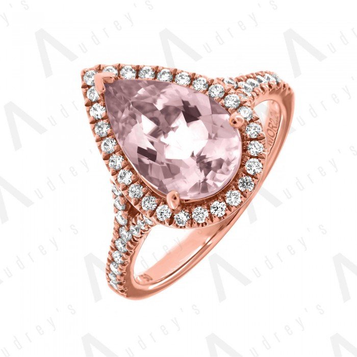 18 KARAT DIAMOND AND GEMSTONE RING
