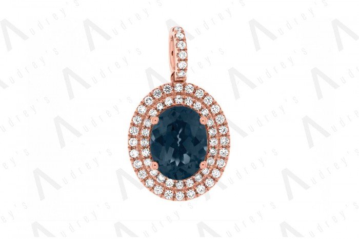 18 KARAT DIAMOND AND GEMSTONE NECKLACE