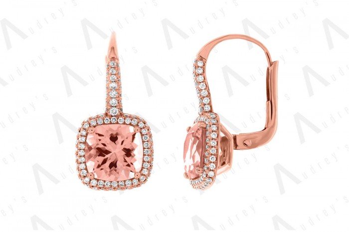 18 KARAT DIAMOND AND GEMSTONE EARRING
