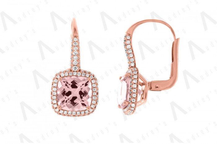 18 KARAT DIAMOND AND GEMSTONE EARRING