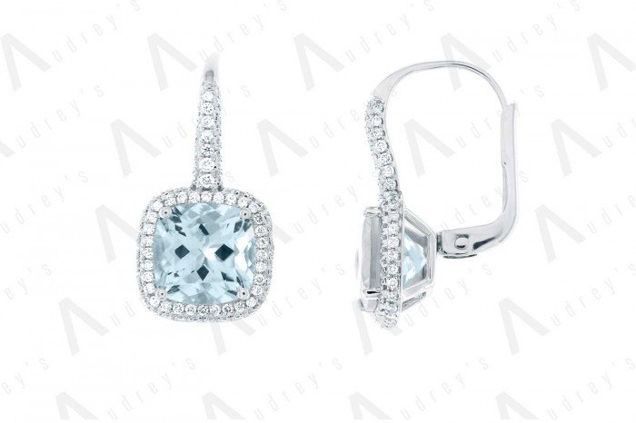 18 KARAT DIAMOND AND GEMSTONE EARRING