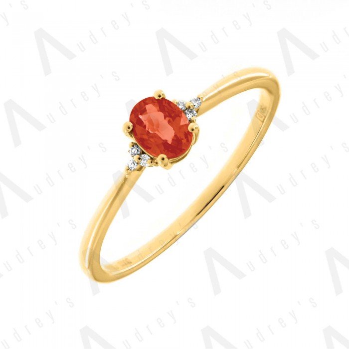 18 KARAT DIAMOND AND GEMSTONE RING