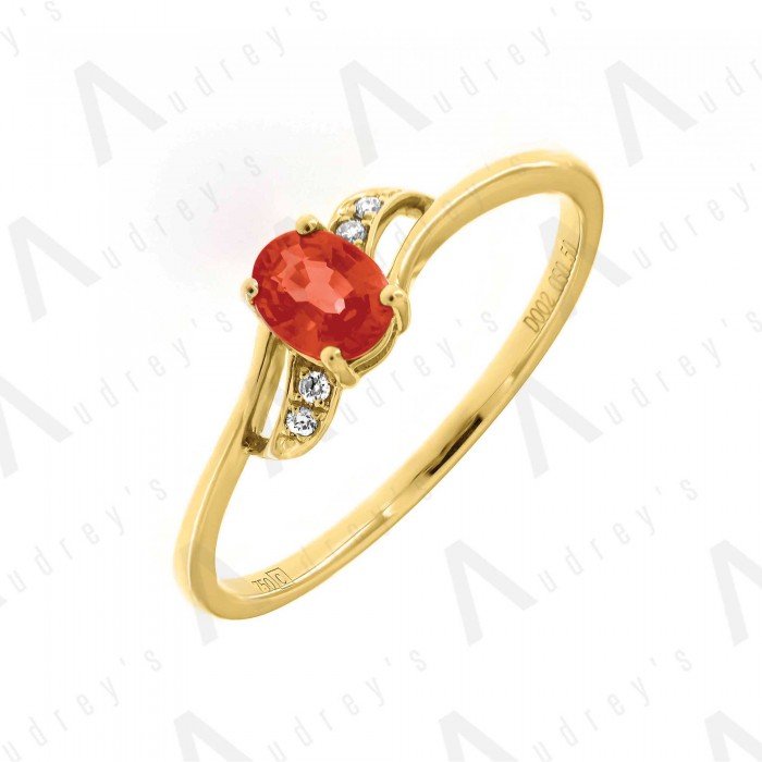 18 KARAT DIAMOND AND GEMSTONE RING