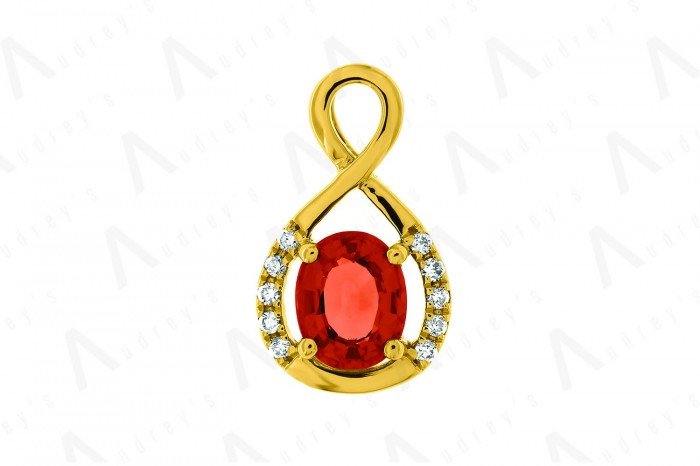 18 KARAT DIAMOND AND GEMSTONE NECKLACE
