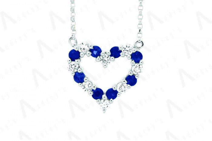 18 KARAT DIAMOND AND GEMSTONE NECKLACE