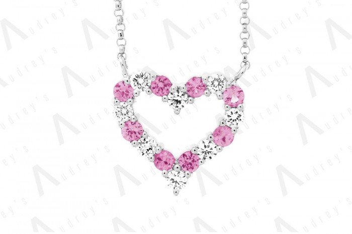 18 KARAT DIAMOND AND GEMSTONE NECKLACE