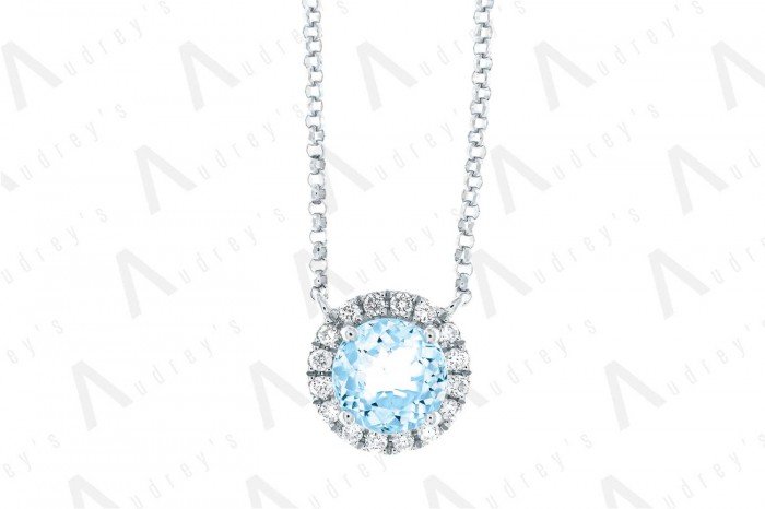 18 KARAT DIAMOND AND GEMSTONE NECKLACE