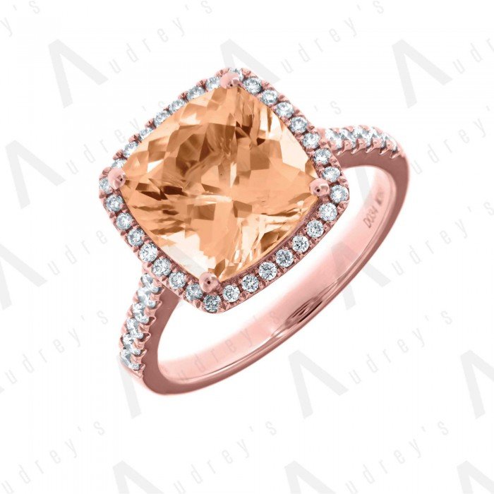 18 KARAT DIAMOND AND GEMSTONE RING