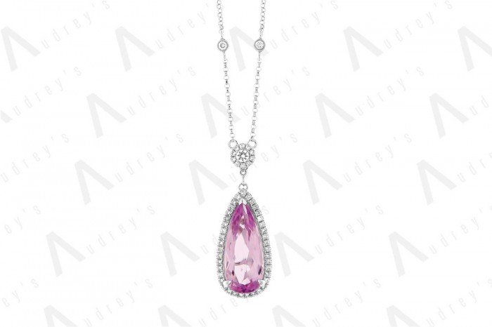 18 KARAT DIAMOND AND GEMSTONE NECKLACE