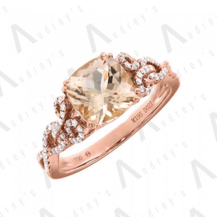 18 KARAT DIAMOND AND GEMSTONE RING