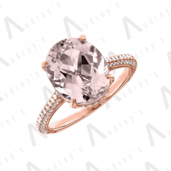 18 KARAT DIAMOND AND GEMSTONE RING