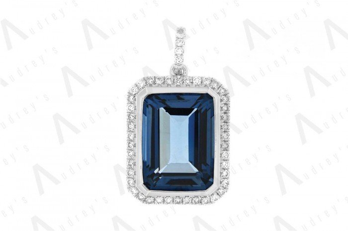 18 KARAT DIAMOND AND GEMSTONE NECKLACE