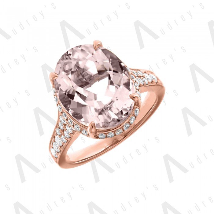 18 KARAT DIAMOND AND GEMSTONE RING