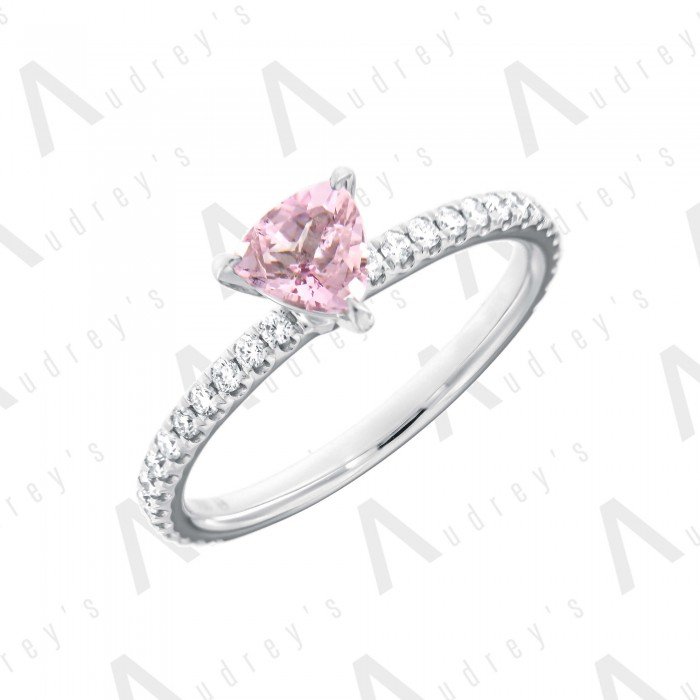 18 KARAT DIAMOND AND GEMSTONE RING