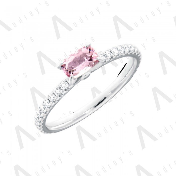 18 KARAT DIAMOND AND GEMSTONE RING