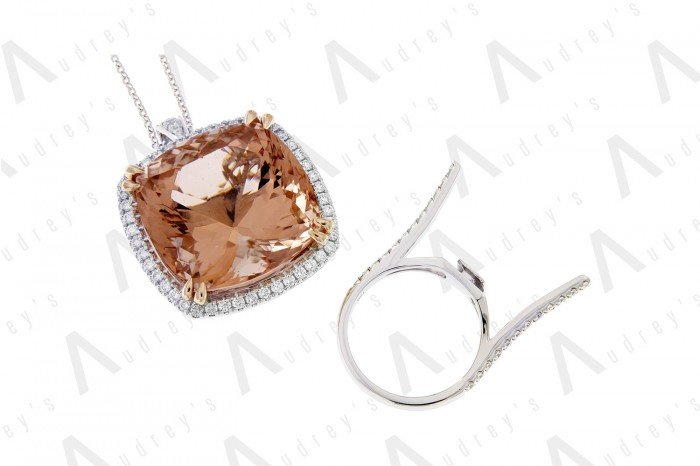 18 KARAT DIAMOND AND GEMSTONE NECKLACE