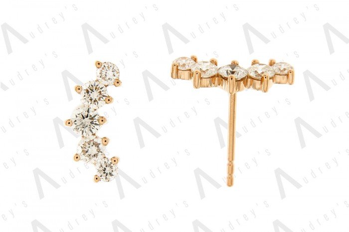 18 KARAT DIAMOND EARRING