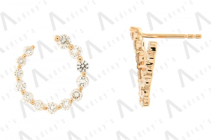 18 KARAT DIAMOND EARRING
