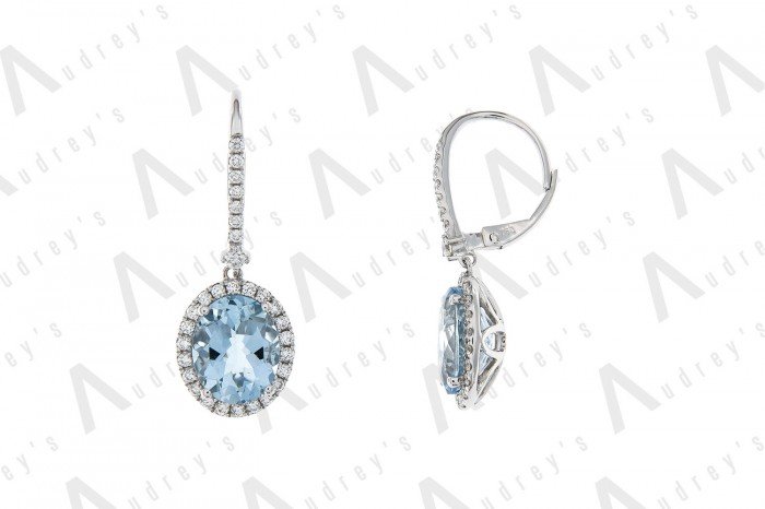 18 KARAT DIAMOND AND GEMSTONE EARRING