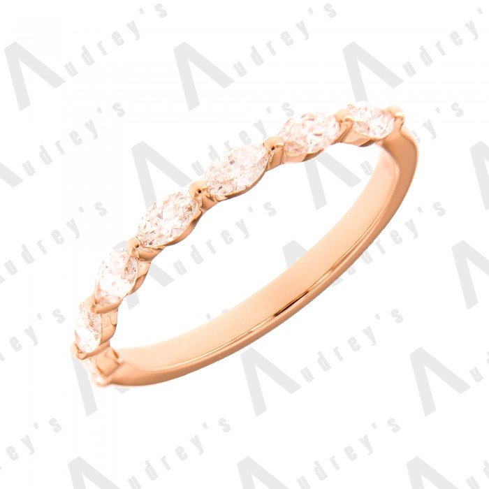 18 KARAT MARQUISE DIAMOND WEDDING BAND