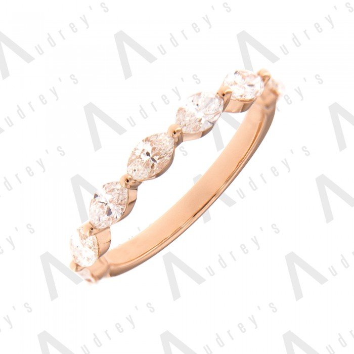 18 KARAT MARQUISE DIAMOND WEDDING BAND