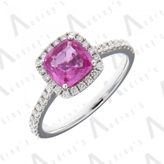 18 KARAT DIAMOND AND GEMSTONE RING