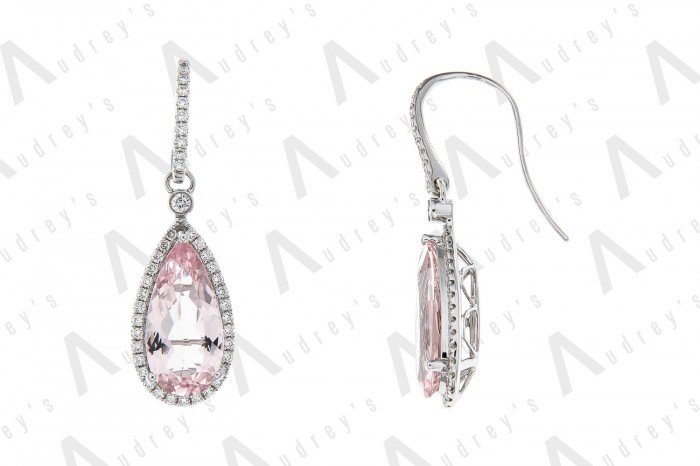 18 KARAT DIAMOND AND GEMSTONE EARRING