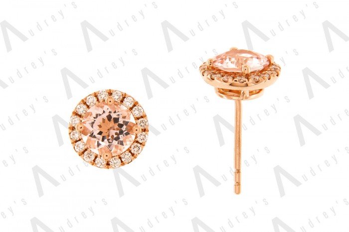 18 KARAT DIAMOND AND GEMSTONE EARRING