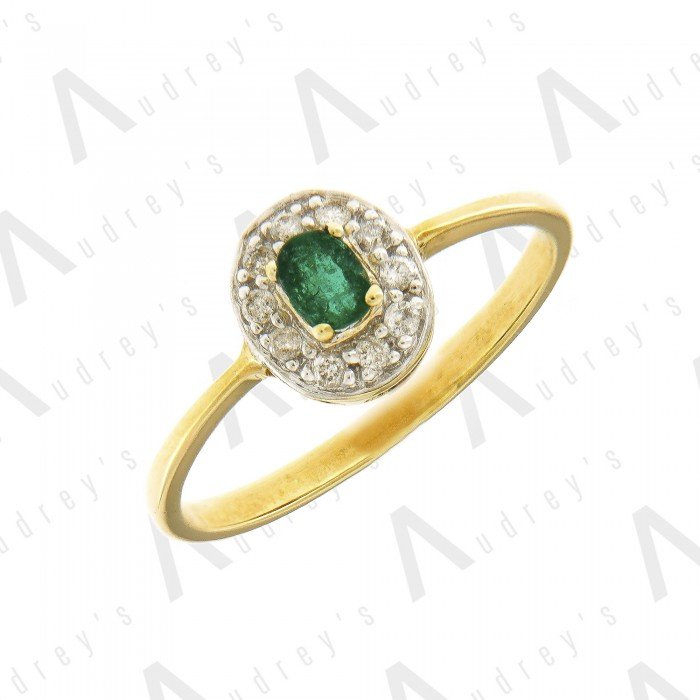 18 KARAT DIAMOND AND GEMSTONE RING
