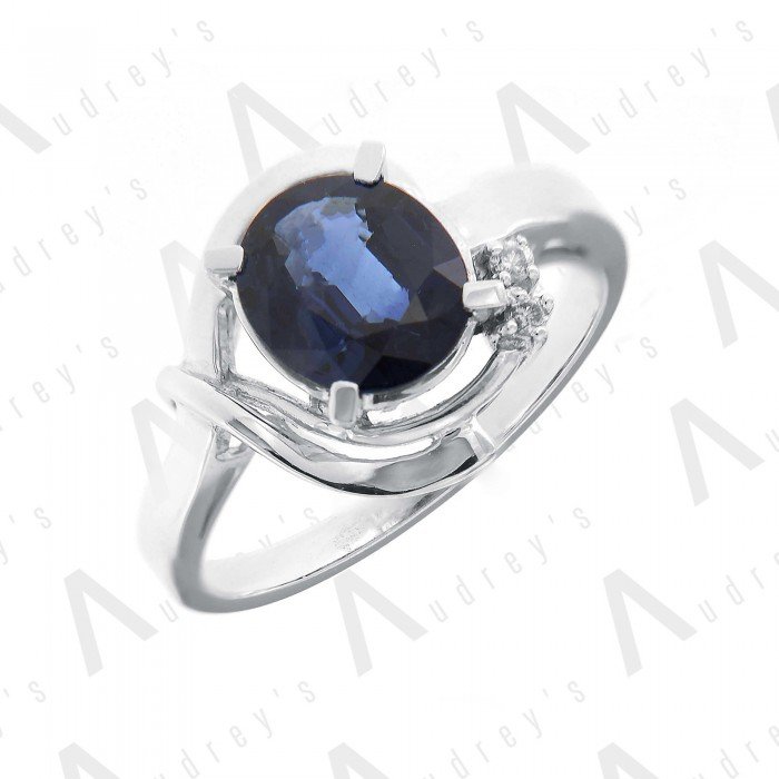 18 KARAT DIAMOND AND GEMSTONE RING