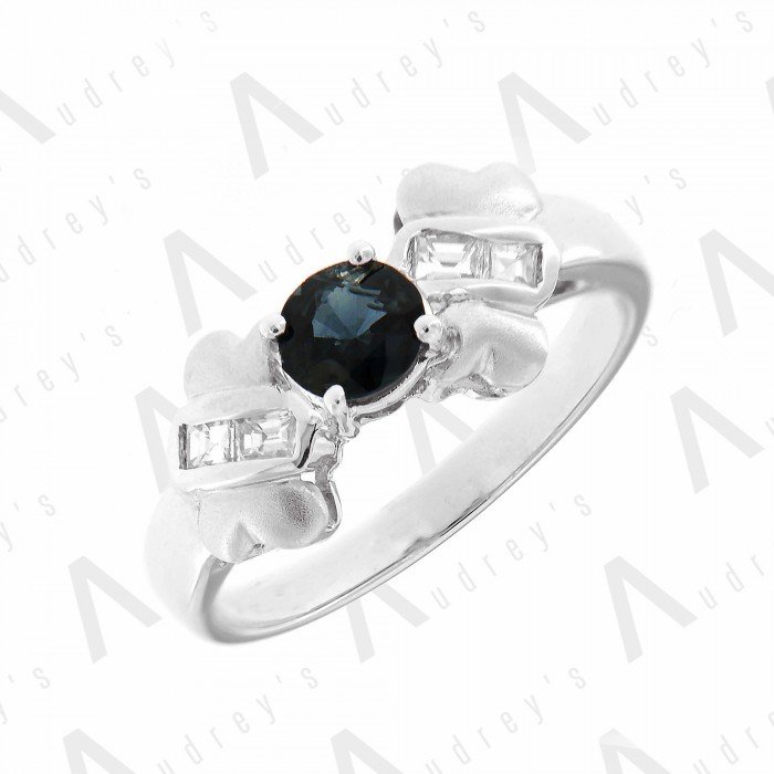 18 KARAT DIAMOND AND GEMSTONE RING