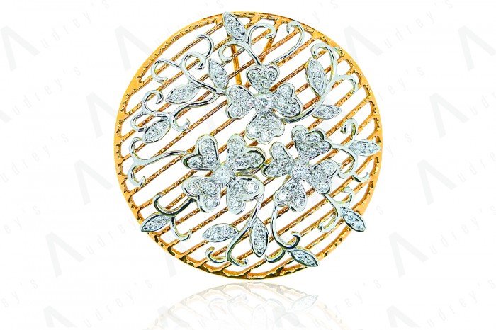18K ROSE GOLD DIAMOND PENDANT