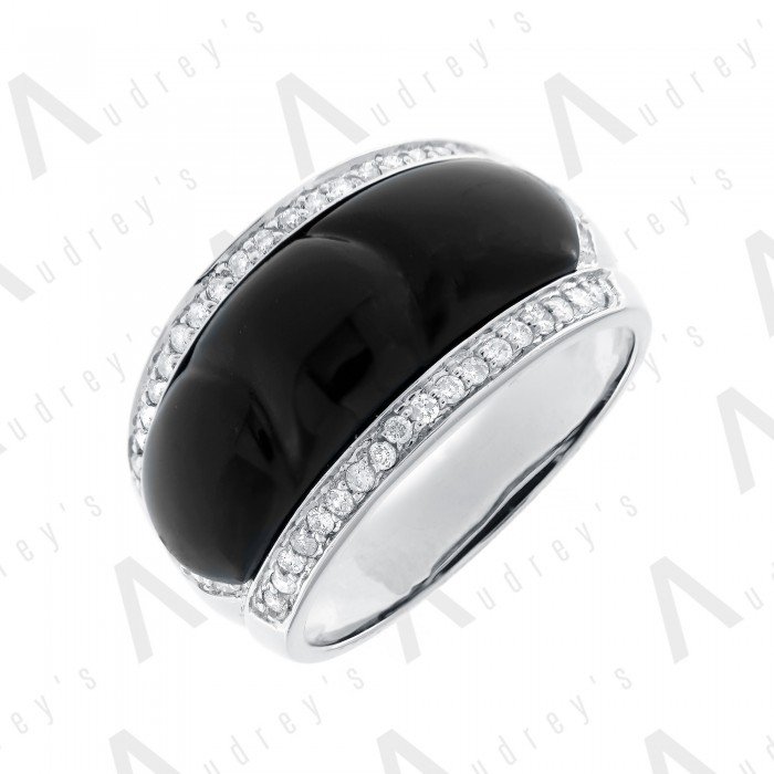 9 KARAT DIAMOND AND COLOR STONE RING