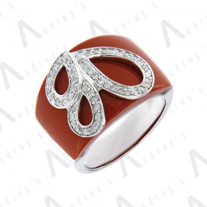 9 KARAT DIAMOND AND COLOR STONE RING
