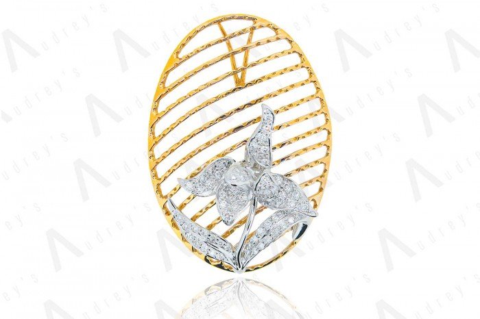 18K ROSE GOLD DIAMOND PENDANT